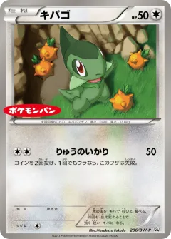 Axew 206, Black & White Promos Japanese card