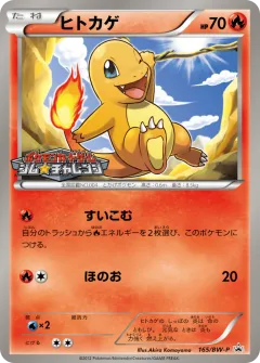 Charmander 165, Black & White Promos Japanese card