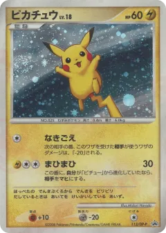 Pikachu 113, Diamond & Pearl Promos Japanese card