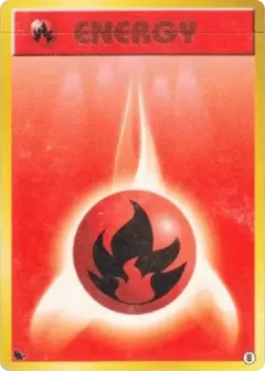 Fire Energy 8, Intro Pack (Squirtle) Japanese card