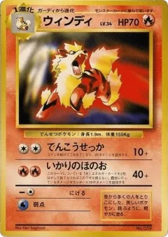 Arcanine 22, Unnumbered Promos Japanese card