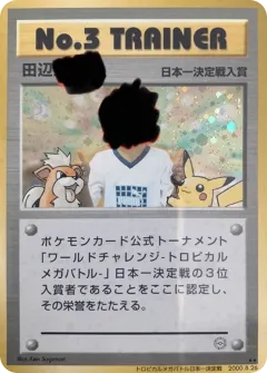 No.3 Trainer 179, Unnumbered Promos Japanese card