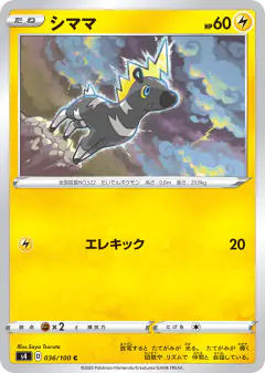 Blitzle 036/100, Amazing Volt Tackle Japanese card