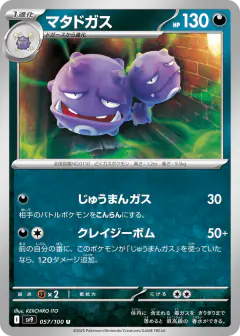 Weezing 057/100, Battle Partners Japanese card