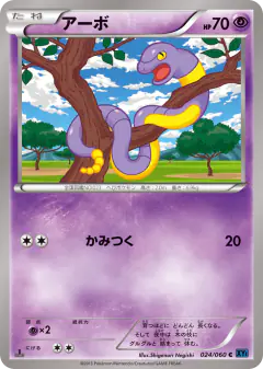 Ekans 024/060, Collection X Japanese card