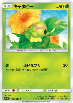Caterpie 001/051, Darkness that Consumes Light Japanese card