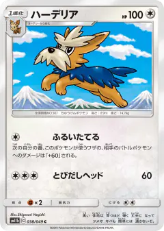 Herdier 038/049, Dream League Japanese card