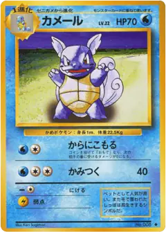 Wartortle No.008/102, Expansion Pack Japanese card