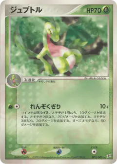Grovyle 005/080, Magma vs Aqua: Two Ambitions Japanese card