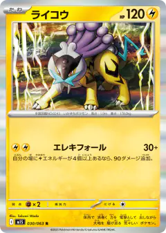 Raikou 030/063, Mega Symphonia Japanese card